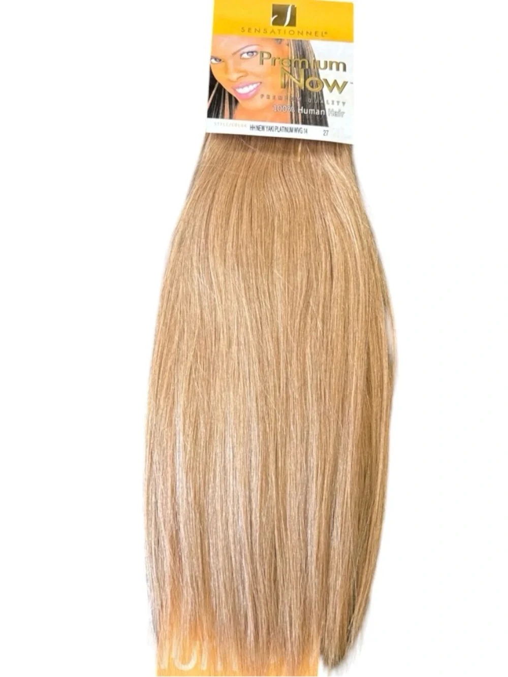 Premium Now Human Hair Weave - Blonde (27) 14”